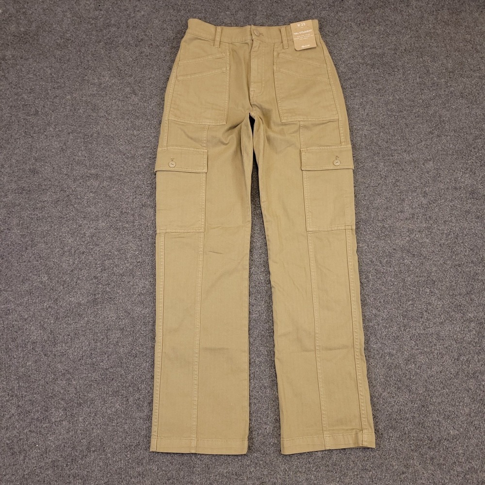 NWT Madewell 90s Straight‎ Cargo Pants 26x29 (Actual) High Rise Stretch